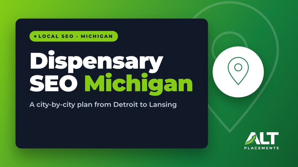 Dispensary SEO Michigan featured image: A city-by-city plan from Detroit to Lansing