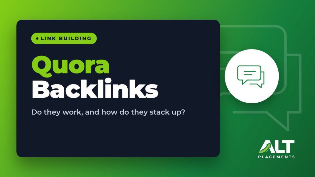 Quora Backlinks featured image: Do they work, and how do they stack up?